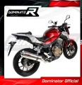 DOMINATOR Ovális kipufogó dob, amely illeszkedik a Honda CB 500 F 2016 - 2019 motorkerékpárhoz 3