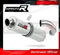 exhaust muffler DOMINATOR ROUND fits the motorcycle Aprilia ETV 1200 Caponord 2013   2016 2