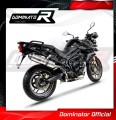 exhaust muffler DOMINATOR ROUND fits the motorcycle Triumph TIGER 800 XC XR 2011   2014 4