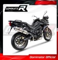 exhaust muffler DOMINATOR oval fits the motorcycle Triumph TIGER 800 XC XR 2011   2014 4