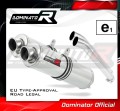 exhaust muffler DOMINATOR homologated road legal ROUND fits the motorcycle DL 1000 V STROM 2002   2012