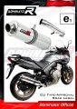 exhaust muffler DOMINATOR homologated road legal ROUND fits the motorcycle CBF 600 2008   2013 3