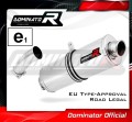 exhaust muffler DOMINATOR homologated road legal oval fits the motorcycle F800R 2009   2019