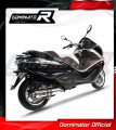 DOMINATOR kerek kipufogó dob Piaggio X10 125 2012 - 2016 motorkerékpárhoz 3