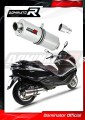 exhaust muffler DOMINATOR oval fits the motorcycle Piaggio X10 125 2012   2016