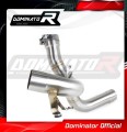 decat mid muffler DOMINATOR Mid Pipe fits the motorcycle Multistrada 1260 / 1260 S 2018   2020 2
