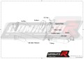 DOMINATOR ROUND homologált sport kipufogó dob KAWASAKI VERSYS 1000 2019 - 2024 motorkerékpárhoz 6
