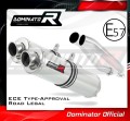 exhaust muffler DOMINATOR homologated road legal ROUND fits the motorcycle Z1000 2003   2006