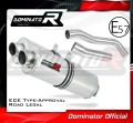 exhaust muffler DOMINATOR homologated road legal oval fits the motorcycle Z1000 2007   2009