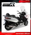 DOMINATOR Kerek kipufogó dob Piaggio MP3 500 2008 - 2022 motorkerékpárhoz 3