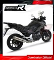 exhaust muffler DOMINATOR ROUND fits the motorcycle Honda NC 700 / 750 S 2012   2020 2