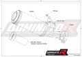 DOMINATOR Homológ GP kipufogó dob a YZF R1 1000 RN49 2017 - 2019 motorkerékpárhoz 6