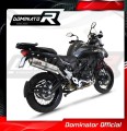 exhaust muffler DOMINATOR oval fits the motorcycle Benelli TRK 502 X 2018   2021 3