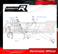 exhaust muffler DOMINATOR HP3 fits the motorcycle Yamaha FZ6 2004   2010 8