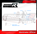 DOMINATOR Homologált HP1 kipufogó dob FZ 8 N / FZ8 S FAZER motorkerékpárhoz 2010 - 2016 6