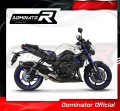 exhaust muffler DOMINATOR homologated road legal HP1 BLACK fits the motorcycle FZ 8 N / FZ8 S FAZER 2010   2016 3