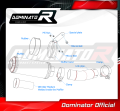 exhaust muffler DOMINATOR homologated road legal GP fits the motorcycle FZ 8 N / FZ8 S FAZER 2010   2016 6