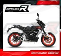 complete exhaust system with muffler DOMINATOR Full System HP3 BLACK fits the motorcycle Yamaha MT 125 2020  2