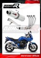 complete exhaust system with muffler DOMINATOR Full System ROUND fits the motorcycle Suzuki GSF 650 BANDIT N / S 2005   2006