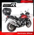 exhaust muffler DOMINATOR homologated road legal OVAL fits to DL 1000 VSTROM 2014  2016 2