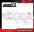 teljes DOMINATOR HP5 kipufogórendszer dobbal, amely illeszkedik a Yamaha MT 09 2021 - 2023 motorkerékpárhoz 5