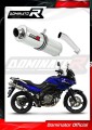 exhaust muffler DOMINATOR ROUND fits the motorcycle Suzuki DL 650 V Strom 2004   2006