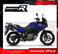 DOMINATOR HP1 FEKETE kipufogódob Suzuki DL 650 V-Strom 2004 - 2006 motorkerékpárhoz 2
