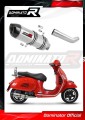 exhaust muffler DOMINATOR HP1 fits the motorcycle Piaggio Vespa GTS 125 2007   2012