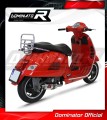 DOMINATOR GP1 kipufogó hangtompító, amely illeszkedik a Piaggio Vespa GTS 125 2007 - 2012 motorkerékpárhoz 3
