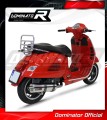 exhaust muffler DOMINATOR oval fits the motorcycle Piaggio Vespa GTS 125 2007   2012 3