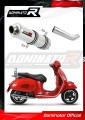 DOMINATOR Kerek kipufogó dob, amely illeszkedik a Piaggio Vespa GTS 125 2007 - 2012 motorkerékpárhoz