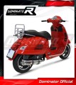 exhaust muffler DOMINATOR ROUND fits the motorcycle Piaggio Vespa GTS 125 2007   2012 3