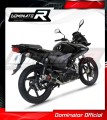 complete exhaust system with muffler DOMINATOR Full System GP1 BLACK fits the motorcycle Honda CBF 125 2009   2014