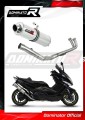 teljes kipufogórendszer DOMINATOR kerek kipufogódobbal a Yamaha T-MAX 500 2008 - 2011 motorkerékpárhoz