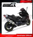 complete exhaust system with muffler DOMINATOR Full System oval fits the motorcycle Yamaha T MAX 500 2008   2011 3