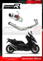 complete exhaust system with muffler DOMINATOR Full System GP1 fits the motorcycle Yamaha T MAX 500 2008   2011