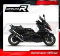 complete exhaust system with muffler DOMINATOR Full System HP1 BLACK fits the motorcycle Yamaha T MAX 500 2008   2011 2