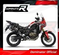 complete exhaust system with muffler DOMINATOR Full System P7 BLACK fits the motorcycle Honda CRF 1000L Africa Twin 2016   2019 2