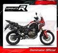 complete exhaust system with muffler DOMINATOR Full System HP7 BLACK fits the motorcycle Honda CRF 1000L Africa Twin 2016   2019 2