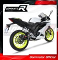 complete exhaust system with muffler DOMINATOR Full System HP3 BLACK fits the motorcycle Yamaha YZF R125 2019   2020