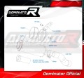 DOMINATOR Homológ GP kipufogó dob Kawasaki Z 900 2020 - 2024 motorkerékpárhoz 6