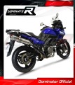 exhaust muffler DOMINATOR homologated road legal ROUND fits the motorcycle DL 650 V STROM 2004   2006 3