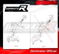 DOMINATOR kipufogó leömlő Yamaha Tenere 700 2021 - 2024 motorkerékpárhoz