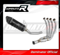 complete exhaust system with muffler DOMINATOR Full System HP8 BLACK fits the motorcycle Kawasaki Z800 2013   2016 2