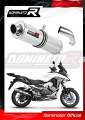 DOMINATOR Kerek kipufogó dob, amely illeszkedik a Honda VFR 800 X Crossrunner 2015 - 2021 motorkerékpárhoz