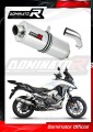 exhaust muffler DOMINATOR oval fits the motorcycle Honda VFR 800 X Crossrunner 2015   2021