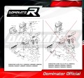 exhaust muffler DOMINATOR HP8 BLACK fits the motorcycle Kawasaki Z800 2013   2016 5