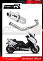 complete exhaust system with muffler DOMINATOR Full System oval fits the motorcycle Yamaha XP 530 T MAX 2012   2016