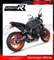 complete exhaust system with muffler DOMINATOR Full System HP3 BLACK fits the motorcycle Yamaha MT 09 2021   2023 3