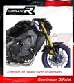 teljes kipufogórendszer DOMINATOR Full System HP3 FEKETE dobbal, amely illeszkedik a Yamaha MT 09 2021 - 2023 motorkerékpárhoz 6